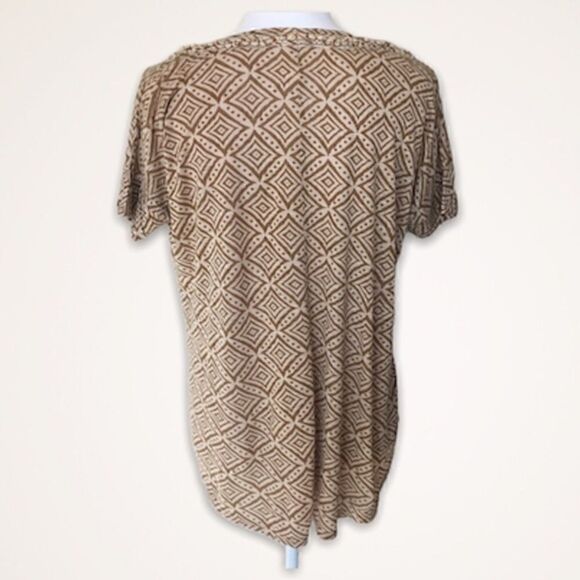 Anthropologie C. Keer Diamond Tile Top - Picture 4 of 7